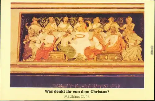 Doberlug-Kirchhain  Abendmahlsszene  Predella des Hochaltars Klosterkirche 1995