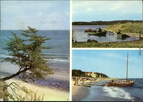 Bansin-Heringsdorf Usedom An der Steilküste, Am kleinen Krebssee, Am Strand 1971