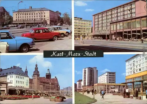 Chemnitz Karl-Marx-Stadt Interhotel Chmenitzer   Moskau Wilh.-Pieck-Straße 1971