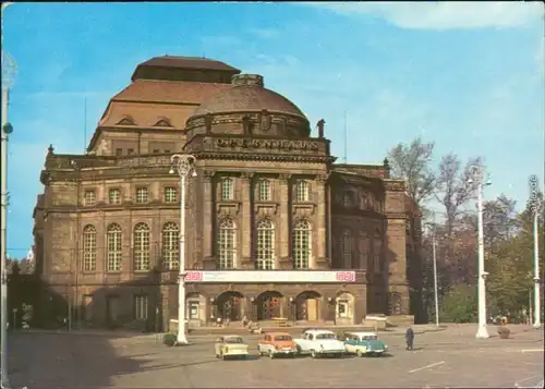 Ansichtskarte Chemnitz Karl-Marx-Stadt Opernhaus 1966