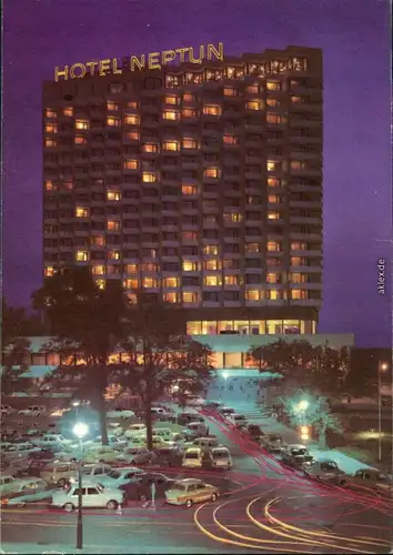 Ansichtskarte Warnemünde-Rostock Hotel Neptun 1982