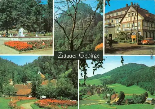 Zittau Kurpark Lückendorf, Berg Oybin, Jonsdorf - Jonashof, Kurort  1973