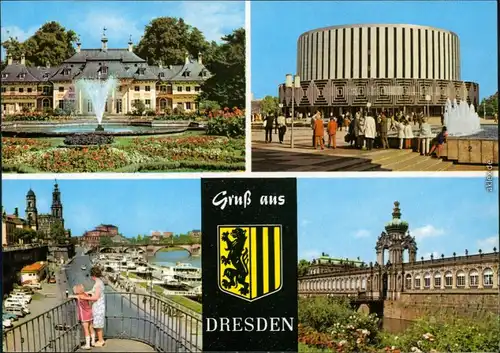 Dresden Schloss - Pillnitz Bergpalais, Filmtheater Prager Straße Kronentor 1976