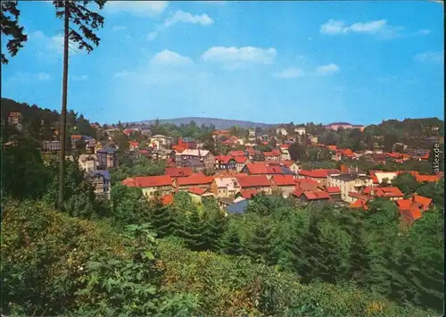 Ansichtskarte Friedrichroda Panorama-Ansicht im Sommer 1976