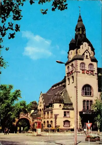 Ansichtskarte Leipzig Leipzig Kongreßhalle Zoo 1980