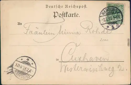 Ansichtskarte Hamburg Aus dem Rathausweinkeller 1897 