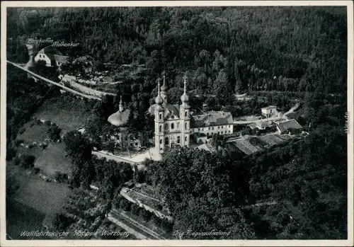 Würzburg Käppele - Wallfahrtskirche Mariä Heimsuchung - Luftbild 1937