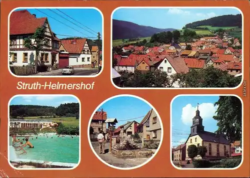 Struth-Helmershof-Floh-Seligenthal Gaststätte, Bergschwimmbad Hauptstraße  1989