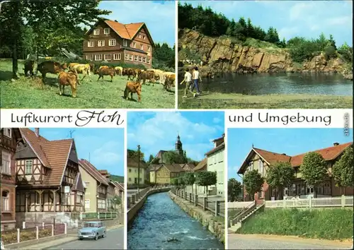 Schnellbach-Floh-Seligenthal  Bergsee, FDGB-Heim, Flohbach, Gaststätte 1979