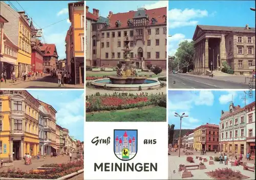 Meiningen Georgstraße, Schloß Elisabethenburg,  Platz der Republik 1980