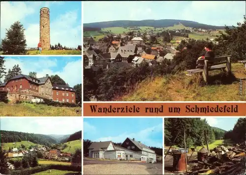 Schmiedefeld (Rennsteig) Adlersberg, Stutenhaus, Vesser, Schmücke  1984