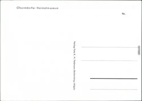 Ansichtskarte Oberstdorf (Allgäu) Heimatmuseum 1960