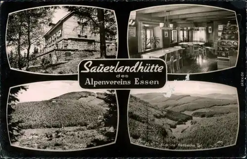 Ansichtskarte Essen (Ruhr) Sauerlandhütte des Alpenvereins Essen 1961