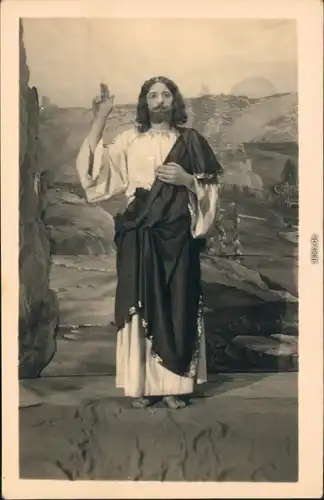 Ansichtskarte Oberammergau Jesus Christus 1930 