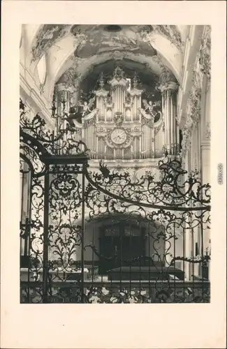Foto Amorbach Orgel im inneren der Abteikirche 1939 Privatfoto 