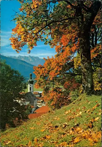 Ansichtskarte Reit im Winkl Kirche, Wilder Kaiser 1971