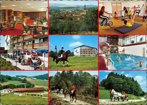 Ampflwang  Sporthotel Parcours, Schwimmbad, Reiterpension, Reitsportanlage 1980