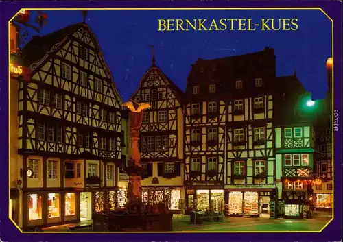 Bernkastel-Kues Berncastel-Cues Marktplatz mit St. Michaelsbrunnen 1993