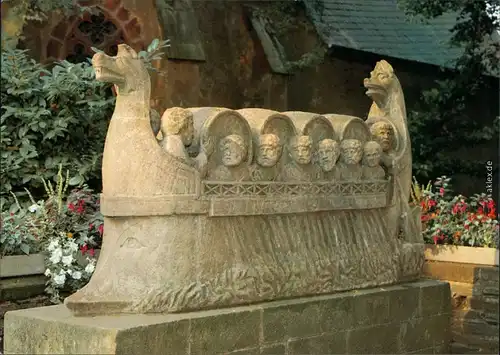 Ansichtskarte Neumagen-Dhron Denkmal - Römisches Weinschiff 1985