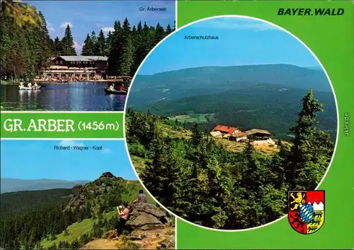 Ansichtskarte Bayerisch Eisenstein Großer Arber, Arbersee 1980