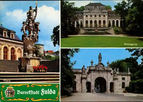 Ansichtskarte Fulda Flora, Orangerie, Paulustor 1980