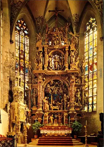 Ansichtskarte Überlingen St. Nikolaus Münster: Hochaltar 1985