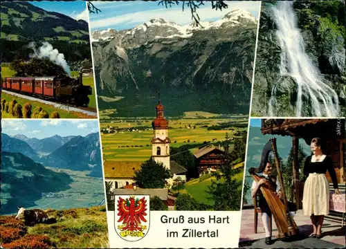 Hart im Zillertal Zillertalbahn, Haselbachwasserfall, Hamberg, Sängerduo 1985