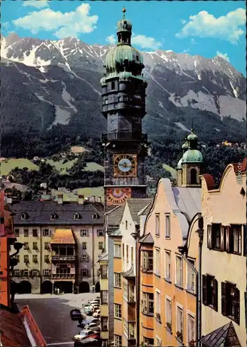 Innsbruck Herzog Friedrich Straße, Stadtturm, Goldenem Dachl, Nordkette 1985