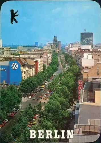 Ansichtskarte Charlottenburg-Berlin Kaiser-Wilhelm-Gedächtniskirche 1985