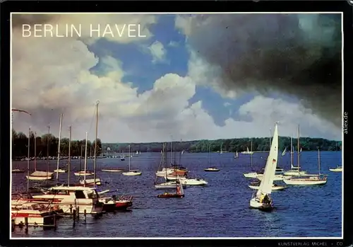 Ansichtskarte Berlin Havel, Segelboote 1990