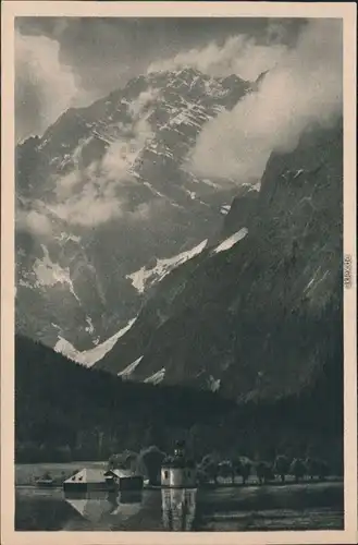 St. Bartholomä-Schönau am Königssee St. Bartholomä Bergmassiv 1930