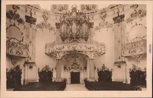 Ansichtskarte Ettal Kloster / Benediktinerabtei - Orgel 1934