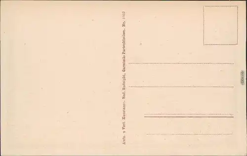 Ansichtskarte Garmisch-Partenkirchen Bergpanorama mit Dreitorspitze 1932