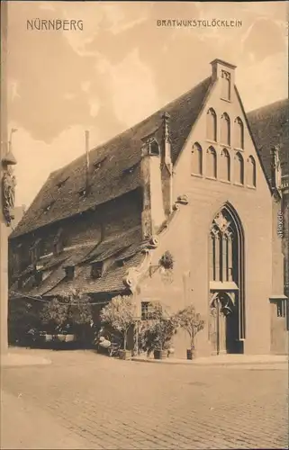 Ansichtskarte Nürnberg Bratwurstglöcklein 1913