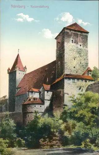 Ansichtskarte Nürnberg Kaiserburg 1910