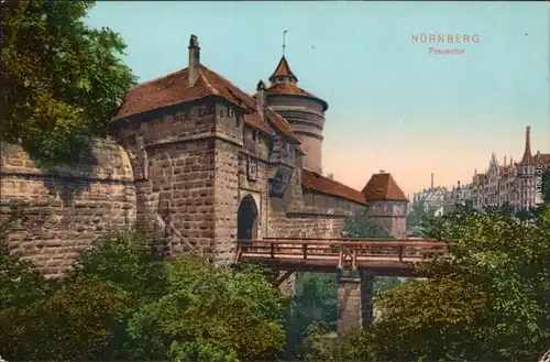 Ansichtskarte Nürnberg Frauentor 1920