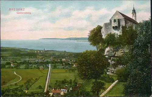 Ansichtskarte Bregenz Gebhardsberg 1908