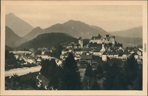 Ansichtskarte Füssen Panorama-Ansicht 1930