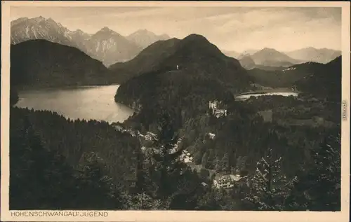 Ansichtskarte Hohenschwangau-Schwangau Schloss Hohenschwangau 1920