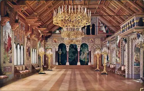 Ansichtskarte Schwangau Schloss Neuschwanstein - Sängersaal 1940