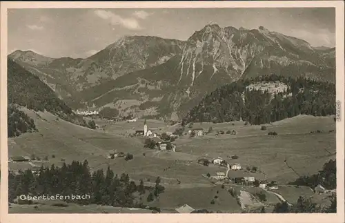 Ansichtskarte Obertiefenbach Panorama 1920