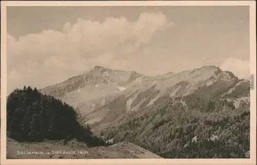 Oberstdorf (Allgäu) Allgäuer Alpen: Söllereck und Schlappolteck 1920