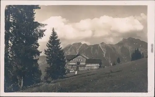 Oberstdorf (Allgäu) Alpenhotel Schönblick - Nebelhorn 1930 Privatfoto