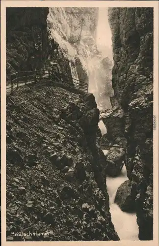 Ansichtskarte Tiefenbach-Oberstdorf (Allgäu) Breitachklamm 1930