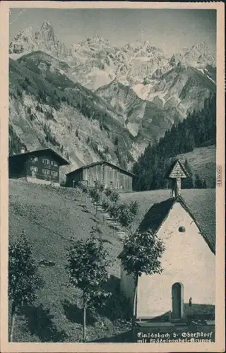 Ansichtskarte Einödsbach-Oberstdorf (Allgäu) Dorfpartie 1922 