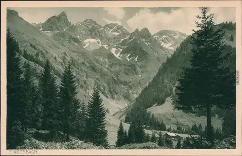 Ansichtskarte Einödsbach-Oberstdorf (Allgäu) Gaststätte Einödsbach 1932 