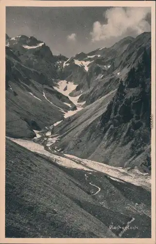 Ansichtskarte Einödsbach-Oberstdorf (Allgäu) Partie am Bacherloch 1928 