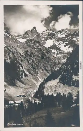 Ansichtskarte Einödsbach-Oberstdorf (Allgäu) Panorama, Alpen 1928