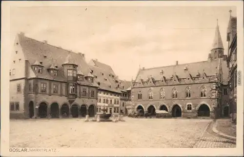 Ansichtskarte Goslar Marktplatz 1926 