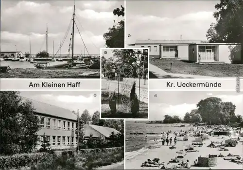 Ueckermünde Hafen, Strandhalle, Urlaubersiedlung, Haffjungfrau 1980